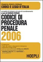Codice di procedura penale 2006 edito da Hoepli
