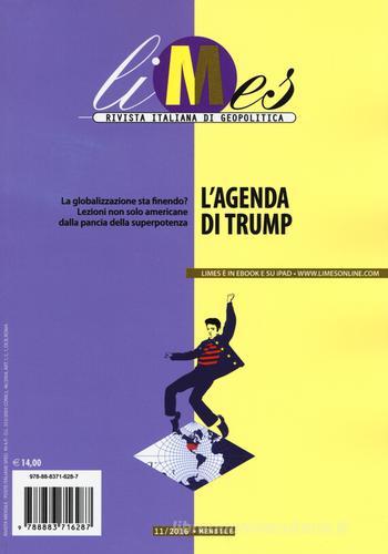 Limes. Rivista italiana di geopolitica (2016) vol.11 edito da Gedi (Gruppo Editoriale)