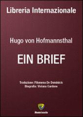 Brief (Ein) di Hugo von Hofmannsthal edito da Montecovello