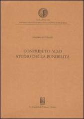 Contributo allo studio della punibilità di Filippo Paterniti edito da Giappichelli