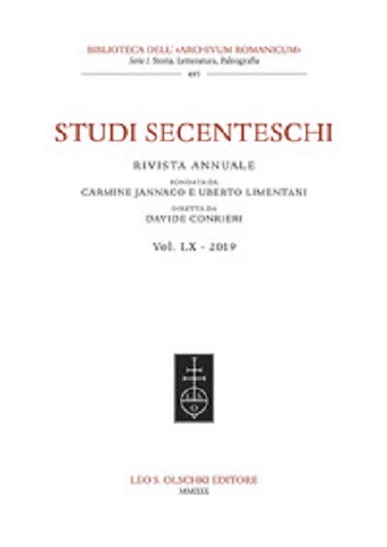 Studi secenteschi (2019) vol.60 edito da Olschki