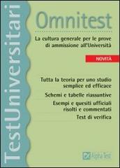 Omnitest. La cultura generale per le prove di ammissione all'università di Massimo Drago, Giuseppe Vottari edito da Alpha Test