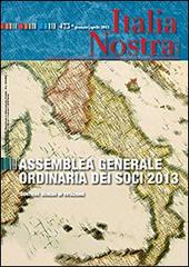 Italia nostra (2013) vol.475 edito da Gangemi Editore