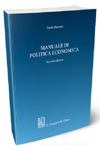 Manuale di politica economica di Paolo Paesani edito da Giappichelli