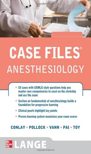 Case files anesthesiology edito da McGraw-Hill Education