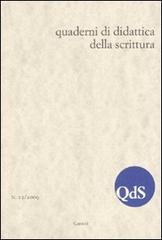 QdS. Quaderni di didattica della scrittura (2009) vol.12 edito da Carocci