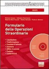 Formulario delle operazioni straordinarie. Con CD-ROM edito da Maggioli Editore