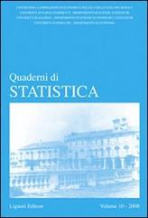 Quaderni di statistica (2008) vol.10 edito da Liguori