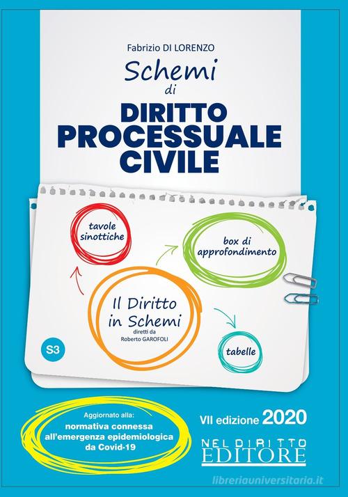 Schemi di diritto processuale civile di Fabio Di Lorenzo edito da Neldiritto Editore