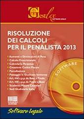 Risoluzione dei calcoli per il penalista 2013. CD-ROM edito da Maggioli Editore