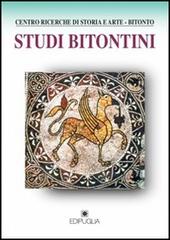 Studi bitontini vol. 91-92 edito da Edipuglia