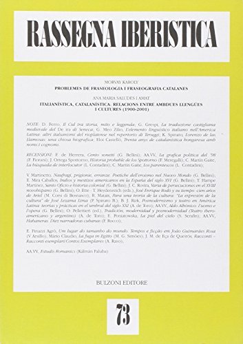 Rassegna iberistica vol.73 edito da Bulzoni