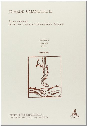 Schede umanistiche (2005) vol.1 edito da CLUEB