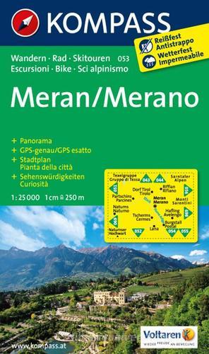 Carta escursionistica n. 053. Merano-Meran 1:25.000. Adatto a GPS. Digital map. DVD-ROM edito da Kompass