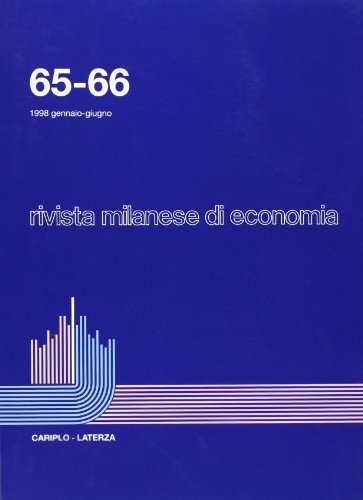 Rivista milanese di economia vol. 65-66 edito da Laterza