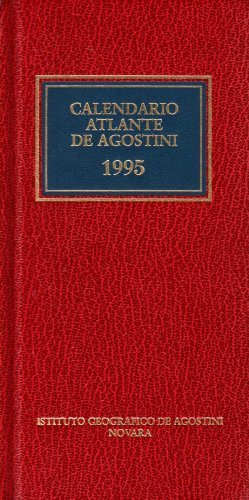 Calendario atlante De Agostini 1995 edito da De Agostini