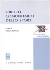 Diritto comunitario dello sport edito da Giappichelli