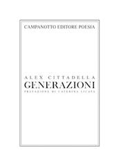 Generazioni di Alex Cittadella edito da Campanotto