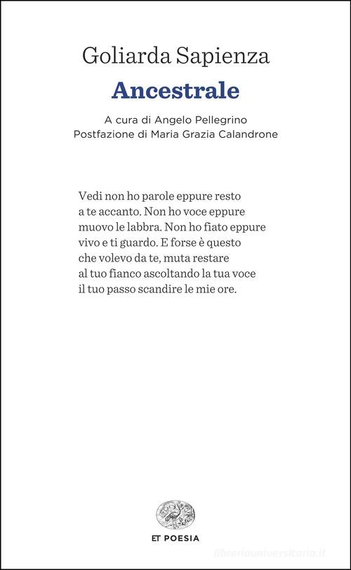 Ancestrale di Goliarda Sapienza edito da Einaudi