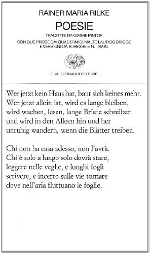 Poesie di Rainer Maria Rilke edito da Einaudi