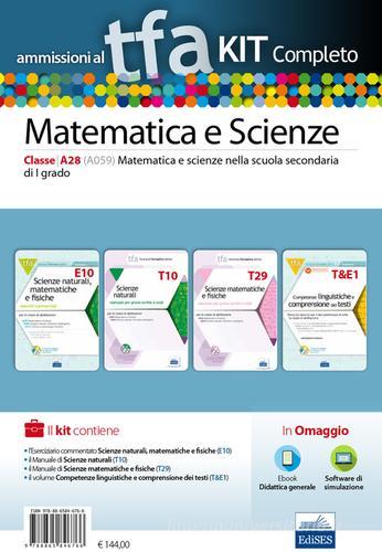 TFA. Matematica e scienze classe A28 (A059) per prove scritte e orali.Kit completo. Con software di simulazione edito da Edises