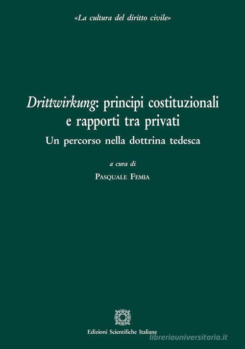 Drittwirkung: principi costituzionali e rapporti tra privati. Un percorso nella dottrina tedesca edito da Edizioni Scientifiche Italiane