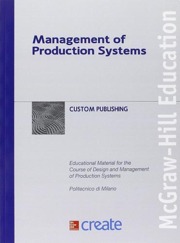 Management of production systems edito da McGraw-Hill Education