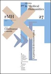 Rivista per le medical humanities (2014) vol.27 edito da Casagrande