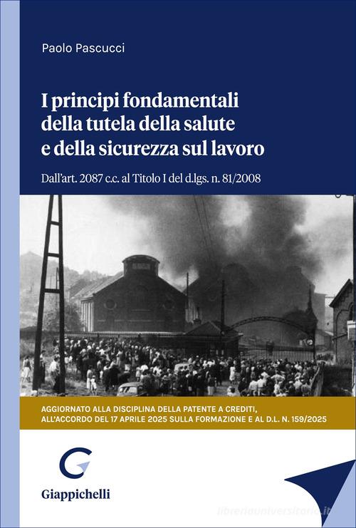 I principi fondamentali della tutela della salute e della sicurezza sul lavoro. Dall'art. 2087 c.c. al Titolo I del d.lgs. n. 81/2008. Aggiornato alla disciplina della di Paolo Pascucci edito da Giappichelli