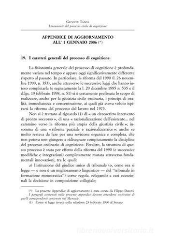 Lineamenti del processo civile di cognizione di Giuseppe Tarzia edito da Giuffrè