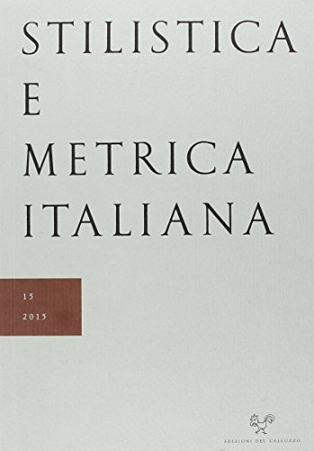 Stilistica e metrica italiana (2015) vol.15 edito da Sismel