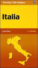 Italia fisica 1:1.200.000 edito da Touring