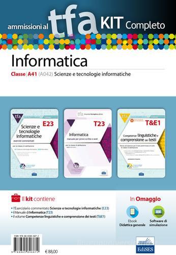 TFA. Scienze e tecnologie informatiche classe A41 (A042) per prove scritte e orali. Kit completo. Con software di simulazione edito da Edises