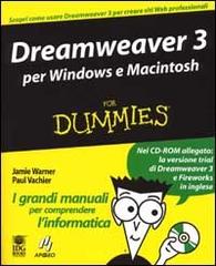 Dreamweaver 3. Per Windows e Macintosh di Jamie Warner, Paul Vachier edito da Apogeo
