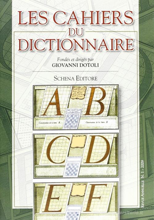 Les cahiers du dictionnaire edito da Schena Editore