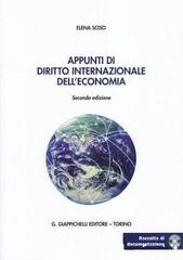 Appunti di diritto internazionale dell'economia di Elena Sciso edito da Giappichelli