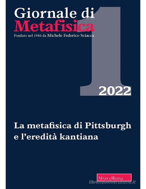 Giornale di metafisica (2022) vol.1 edito da Morcelliana