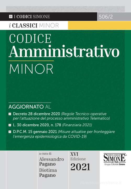 Codice amministrativo edito da Edizioni Giuridiche Simone
