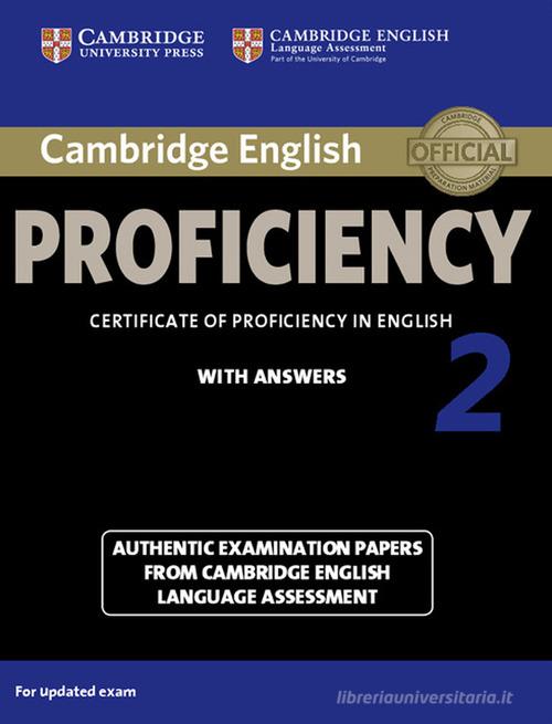 Cambridge English Practice Tests: Proficiency. Student's Book with answers edito da Cambridge