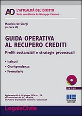 Guida operativa al recupero crediti di Maurizio De Giorgi edito da Maggioli Editore