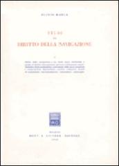 Studi di diritto della navigazione vol.1 di Plinio Manca edito da Giuffrè