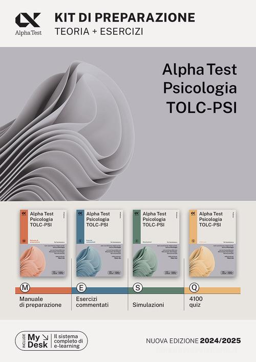 Alpha Test. Psicologia. TOLC-PSI. Kit di preparazione. Con MyDesk di Paola Borgonovo, Fausto Lanzoni, Stefania Provasi edito da Alpha Test