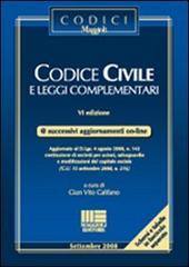 Codice civile e leggi complementari di G. Vito Califano edito da Maggioli Editore