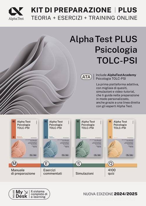 Alpha Test plus psicologia TOLC-PSI. Kit completo di preparazione con training on line personalizzato. Con MyDesk di Fausto Lanzoni, Paola Borgonovo, Giuseppe Vottari edito da Alpha Test