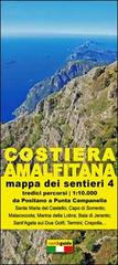 Mappa dei sentieri della costiera Amalfitana. Scale 1:10.000 vol.4 di Gabriele Cavaliere edito da Officine Zephiro