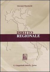 Diritto regionale di Giovanni Masciocchi edito da Giappichelli