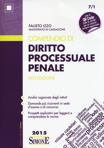 Compendio di diritto processuale penale di Fausto Izzo edito da Edizioni Giuridiche Simone