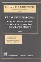 Le garanzie personali vol.1 edito da Giappichelli