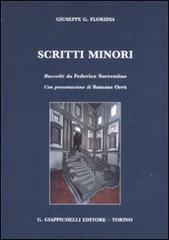 Scritti minori di Giuseppe G. Floridia edito da Giappichelli