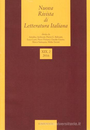 Nuova rivista di letteratura italiana (2016) vol.2 edito da Edizioni ETS